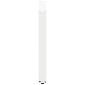 vidaXL Dining Table Legs U-shaped 3 pcs White 80x(72-73) cm Steel