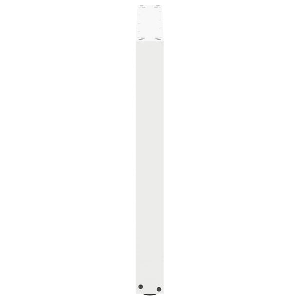 vidaXL Dining Table Legs U-shaped 3 pcs White 80x(72-73) cm Steel