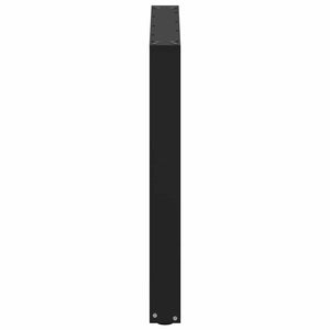 vidaXL Dining Table Legs U-shaped 3 pcs Black 90x(72-73) cm Steel