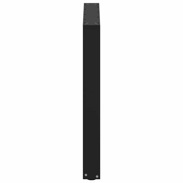 vidaXL Dining Table Legs U-shaped 3 pcs Black 90x(72-73) cm Steel