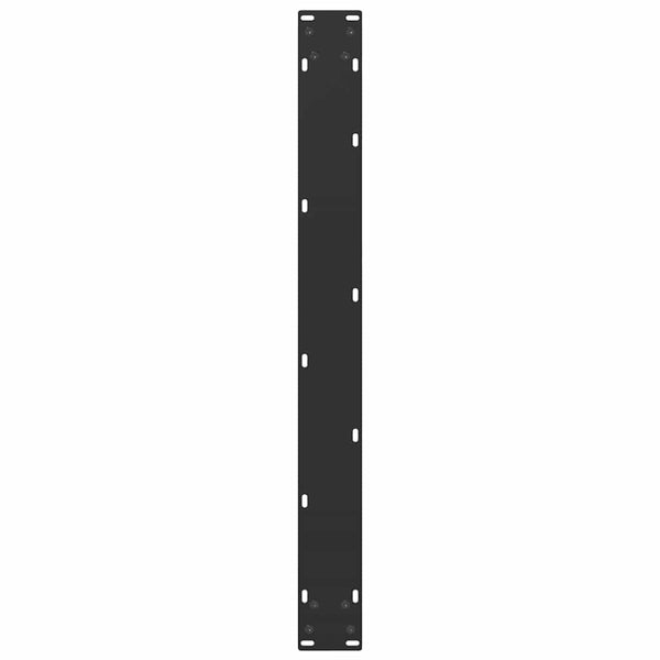 vidaXL Dining Table Legs U-shaped 3 pcs Black 90x(72-73) cm Steel