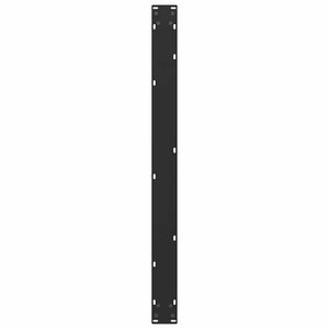 vidaXL Dining Table Legs U-shaped 3 pcs Black 100x(72-73) cm Steel