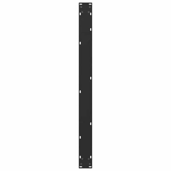 vidaXL Dining Table Legs U-shaped 3 pcs Black 100x(72-73) cm Steel