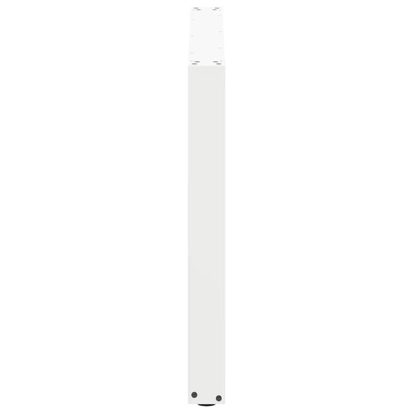 vidaXL Dining Table Legs U-shaped 3 pcs White 100x(72-73) cm Steel
