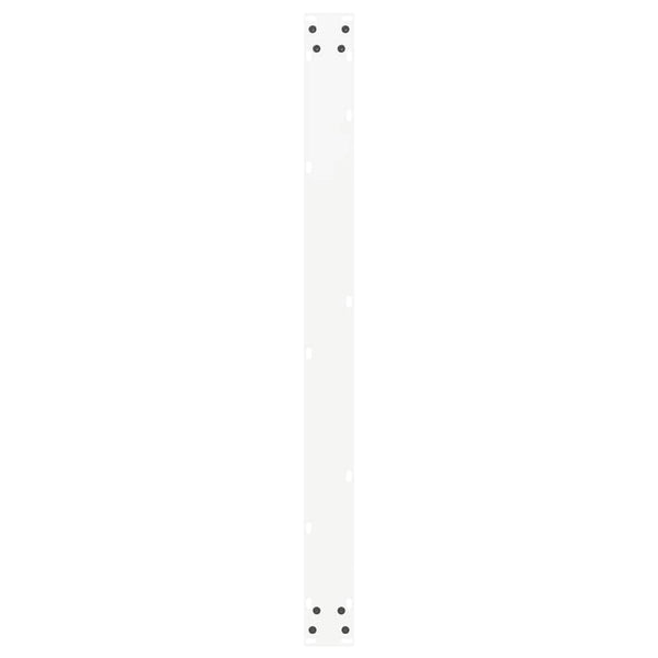 vidaXL Dining Table Legs U-shaped 3 pcs White 100x(72-73) cm Steel