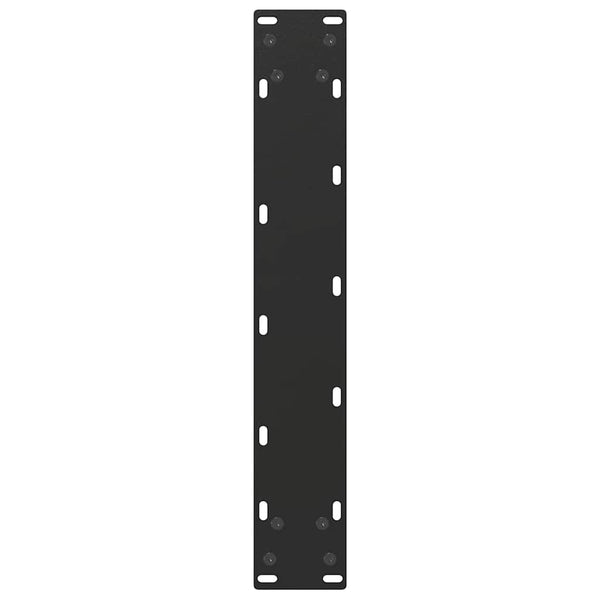 vidaXL Bar Table Legs U-shaped 2 pcs Black 40x(90-91) cm Steel
