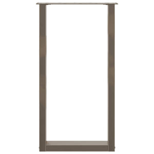 vidaXL Bar Table Legs U-shaped 2 pcs. Raw Steel 50x(90-91) cm Steel