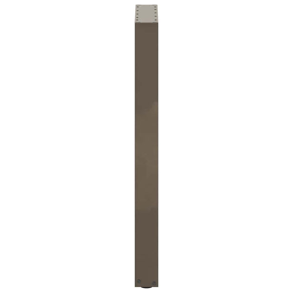 vidaXL Bar Table Legs U-shaped 2 pcs. Raw Steel 50x(90-91) cm Steel