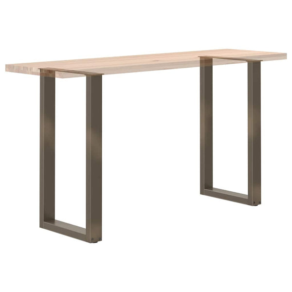 vidaXL Bar Table Legs U-shaped 2 pcs. Raw Steel 50x(90-91) cm Steel