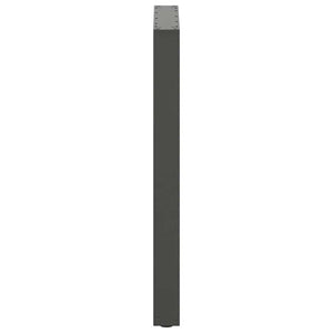 vidaXL Bar Table Legs U-shaped 2 pcs Anthracite 60x(90-91) cm Steel