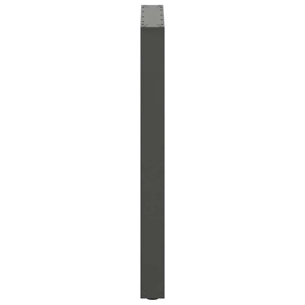 vidaXL Bar Table Legs U-shaped 2 pcs Anthracite 60x(90-91) cm Steel