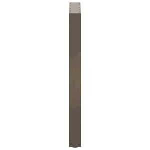 vidaXL Bar Table Legs U-shaped 2 pcs. Untreated Steel 60x(90-91) cm Steel