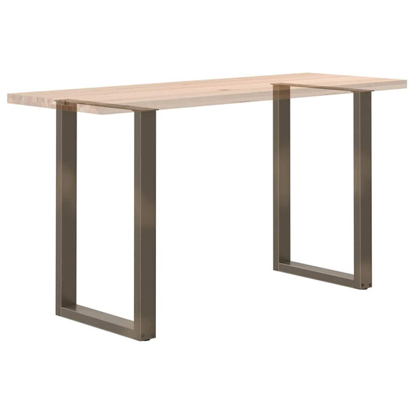 vidaXL Bar Table Legs U-shaped 2 pcs. Untreated Steel 60x(90-91) cm Steel