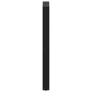vidaXL Bar Table Legs U-shaped 2 pcs Black 40x(100-101) cm Steel