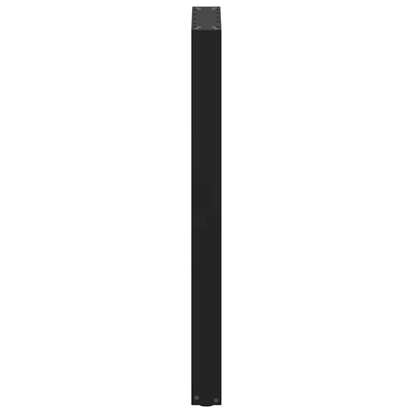 vidaXL Bar Table Legs U-shaped 2 pcs Black 40x(100-101) cm Steel