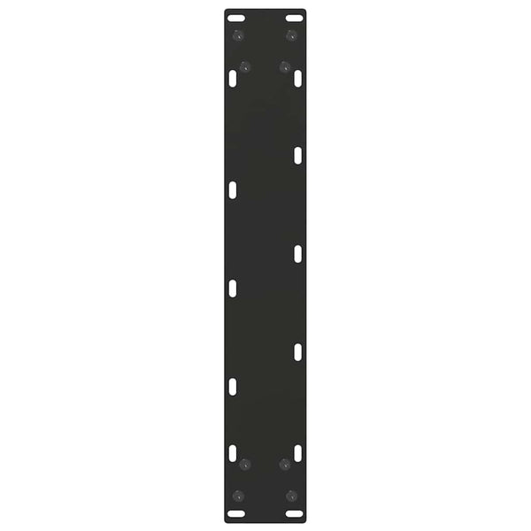vidaXL Bar Table Legs U-shaped 2 pcs Black 40x(100-101) cm Steel
