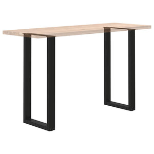vidaXL Bar Table Legs U-shaped 2 pcs Black 40x(100-101) cm Steel