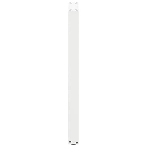 vidaXL Bar Table Legs U-shaped 2 pcs. White 40x(100-101) cm Steel