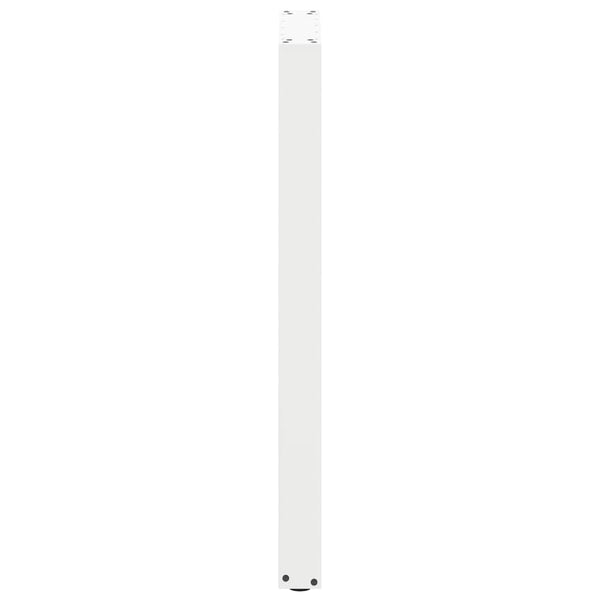 vidaXL Bar Table Legs U-shaped 2 pcs. White 40x(100-101) cm Steel