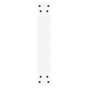 vidaXL Bar Table Legs U-shaped 2 pcs. White 40x(100-101) cm Steel