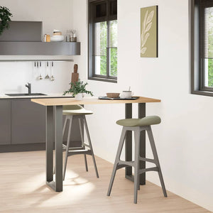 vidaXL Bar Table Legs U-shaped 2 pcs. Anthracite 40x(100-101) cm Steel