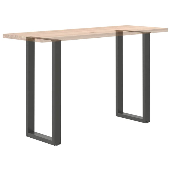 vidaXL Bar Table Legs U-shaped 2 pcs. Anthracite 40x(100-101) cm Steel