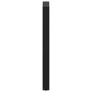 vidaXL Bar Table Legs U-shaped 2 pcs. Black 50x(100-101) cm Steel