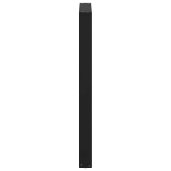 vidaXL Bar Table Legs U-shaped 2 pcs. Black 50x(100-101) cm Steel