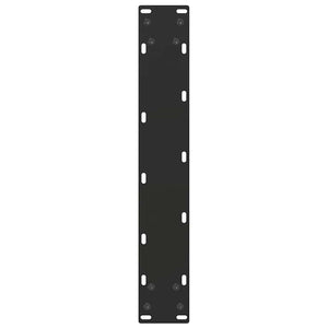 vidaXL Bar Table Legs U-shaped 2 pcs. Black 50x(100-101) cm Steel