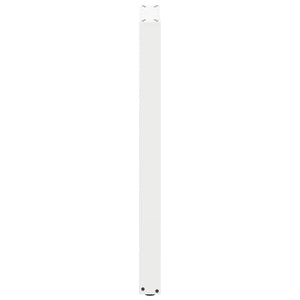 vidaXL Bar Table Legs U-Shaped 2 pcs. White 50x(100-101) cm Steel