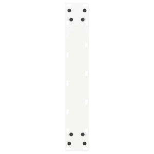 vidaXL Bar Table Legs U-Shaped 2 pcs. White 50x(100-101) cm Steel