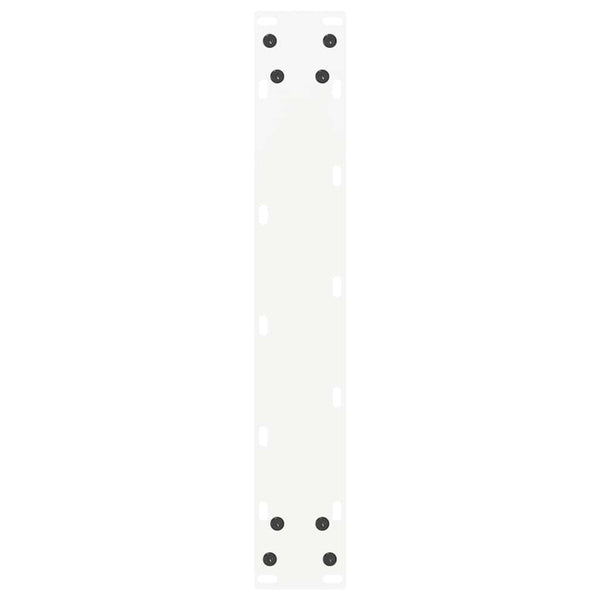 vidaXL Bar Table Legs U-Shaped 2 pcs. White 50x(100-101) cm Steel