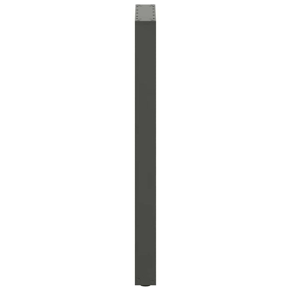 vidaXL Bar Table Legs U-shaped 2 pcs Anthracite 50x(100-101) cm Steel