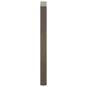 vidaXL Bar Table Legs U-shaped 2 pcs. Natural Steel 50x(100-101) cm Steel