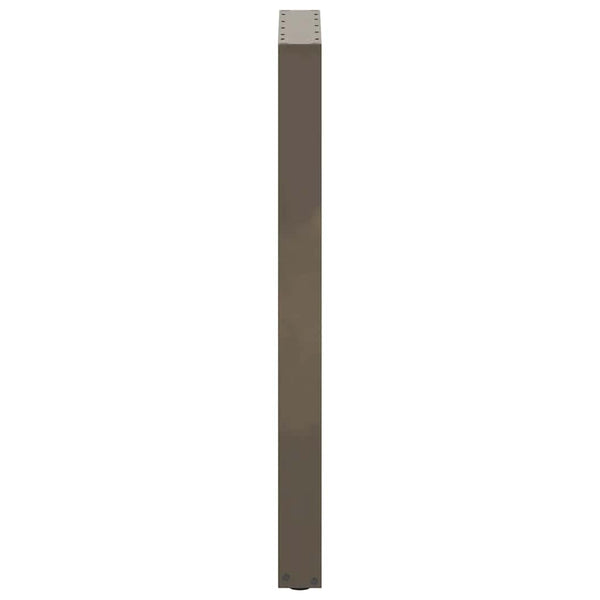 vidaXL Bar Table Legs U-shaped 2 pcs. Natural Steel 50x(100-101) cm Steel