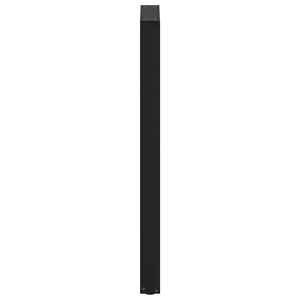 vidaXL Bar Table Legs U-shaped 2 pcs. Black 40x(110-111) cm Steel