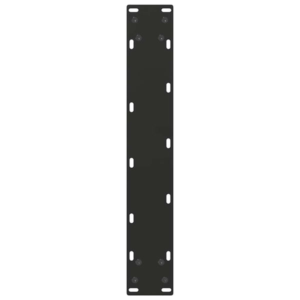 vidaXL Bar Table Legs U-shaped 2 pcs. Black 40x(110-111) cm Steel