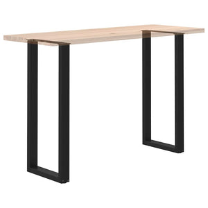 vidaXL Bar Table Legs U-shaped 2 pcs. Black 40x(110-111) cm Steel