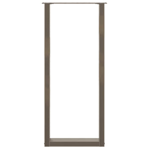 vidaXL Bar Table Legs U-Shape 2 pcs. Natural Steel 40x(110-111) cm Steel