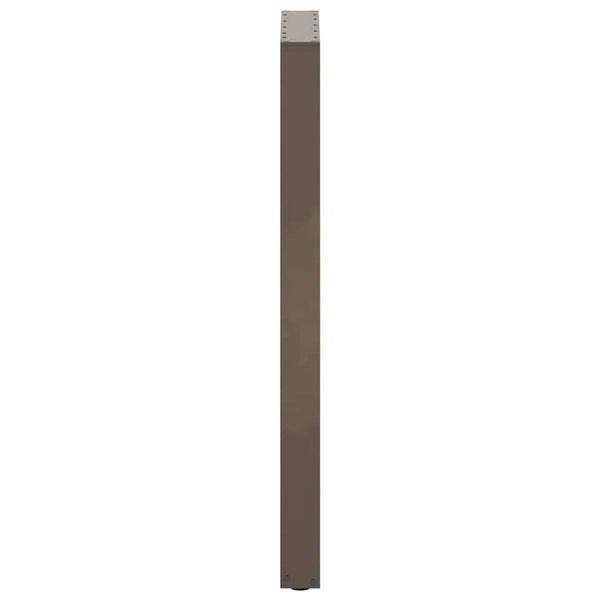 vidaXL Bar Table Legs U-Shape 2 pcs. Natural Steel 40x(110-111) cm Steel