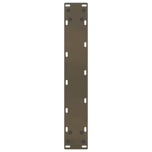 vidaXL Bar Table Legs U-Shape 2 pcs. Natural Steel 40x(110-111) cm Steel