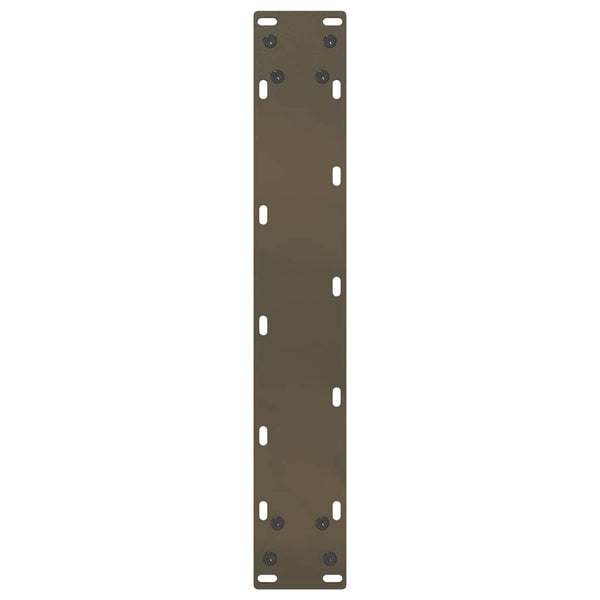 vidaXL Bar Table Legs U-Shape 2 pcs. Natural Steel 40x(110-111) cm Steel