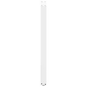 vidaXL Bar Table Legs U-Shaped 2 pcs White 50x(110-111) cm Steel
