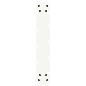 vidaXL Bar Table Legs U-Shaped 2 pcs White 50x(110-111) cm Steel