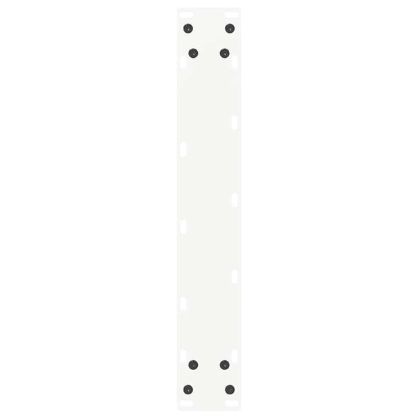 vidaXL Bar Table Legs U-Shaped 2 pcs White 50x(110-111) cm Steel