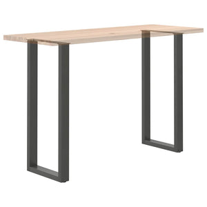 vidaXL Bar Table Legs U-shaped 2 pcs Anthracite 50x(110-111) cm Steel