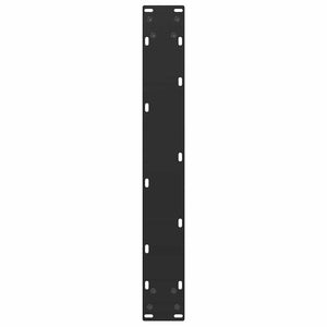vidaXL Bar Table Legs U-shaped 2 pcs. Black 60x(110-111) cm Steel