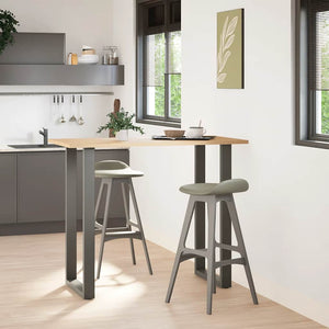 vidaXL Bar Table Legs U-Shape 2 pcs. Anthracite 60x(110-111) cm Steel