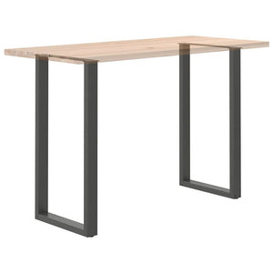 vidaXL Bar Table Legs U-Shape 2 pcs. Anthracite 60x(110-111) cm Steel
