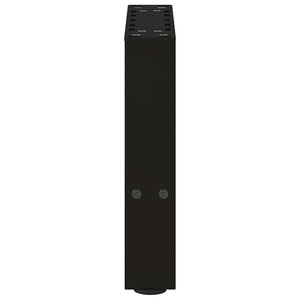 vidaXL Coffee Table Legs Black 2 pcs 30x(30-31) cm Steel